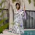 White color muslin fabric designer digital printed partywear attire for girl