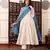 Off white color chanderi fabric beautiful partywear dress for girls