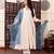 Off white color chanderi fabric beautiful partywear dress for girls