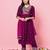 Purple color silk blended ethnic partywear ceremonial suit