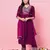 Purple color silk blended ethnic partywear ceremonial suit