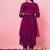 Purple color silk blended ethnic partywear ceremonial suit