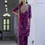 Magenta color silk blended ethnic partywear ceremonial suit