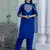 Royal blue color silk blended ethnic partywear ceremonial suit