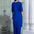 Royal blue color silk blended ethnic partywear ceremonial suit