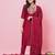 Pink color silk blended ethnic partywear ceremonial suit