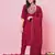 Pink color silk blended ethnic partywear ceremonial suit