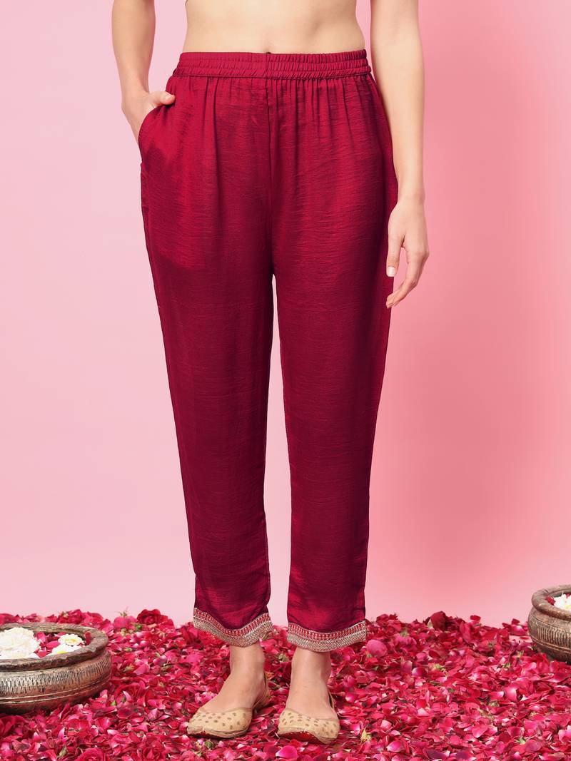 Pink color silk blended ethnic partywear ceremonial suit