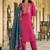 Pink color silk blend ethnic fancy partywear suit with classy looks