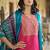 Pink color silk blend ethnic fancy partywear suit with classy looks