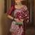 Maroon soft silk blend banarasi jacuard work designer saree with blouse