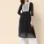 Black color chanderi modal fabric with beautiful embroidered work fancy looks