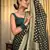 Green soft silk blend banarasi jacuard work designer saree with blouse