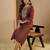 Brown color trendy formal looking classy ethnic kurta for girl