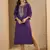 Lavender color trendy formal looking classy ethnic kurta for girl