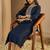 Navy blue color trendy formal looking classy ethnic kurta for girl