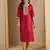Pink color trendy formal looking classy ethnic kurta for girl