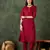 Maroon color cotton silk blend beautiful stylish tendy top bottom set