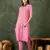 Pink color cotton silk blend beautiful stylish tendy top bottom set