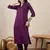 Purple color cotton silk blend beautiful stylish tendy top bottom set