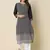 Black color georgette fabric chikankari work formal kurta for girls