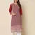 Maroon color georgette fabric chikankari work formal kurta for girls