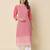 Pink color georgette fabric chikankari work formal kurta for girls