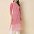 Pink color georgette fabric chikankari work formal kurta for girls