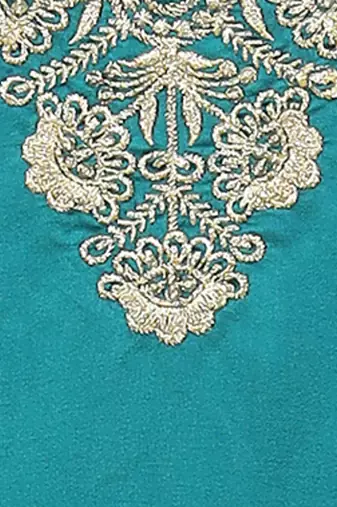 Rama color viscose roman silk embroidered suit