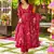 Pink color beautiful rayon fabric designer ceremonial readymade suit