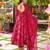 Pink color beautiful rayon fabric designer ceremonial readymade suit