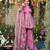 Pink color beautiful rayon fabric designer ceremonial readymade suit