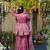 Pink color beautiful rayon fabric designer ceremonial readymade suit