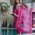 Magenta color beautiful p v chanderi fabric designer ceremonial readymade suit