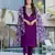 Purple color beautiful chanderi fabric designer ceremonial readymade suit