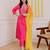 Pink color beautiful chanderi fabric designer ceremonial readymade suit