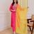 Pink color beautiful chanderi fabric designer ceremonial readymade suit