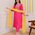 Pink color beautiful chanderi fabric designer ceremonial readymade suit
