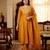 Mustard color beautiful vichitra silk fabric designer ceremonial readymade suit