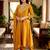 Mustard color beautiful vichitra silk fabric designer ceremonial readymade suit