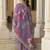 Lavender color silk blend fabric designer embroidery work sophisticated girlie salwar kameez