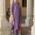 Lavender color silk blend fabric designer embroidery work sophisticated girlie salwar kameez