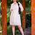 Off white color beautiful formal looks ceremonial khadi cotton kurta