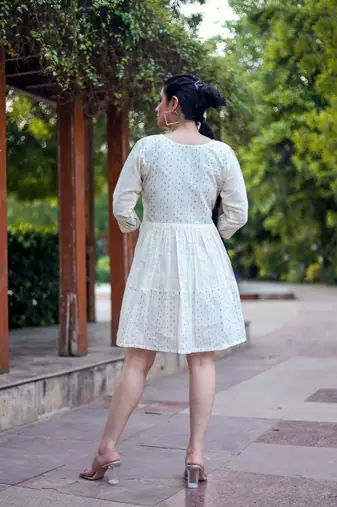 Off white color beautiful formal looks ceremonial khadi cotton kurta