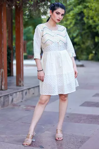 Off white color beautiful formal looks ceremonial khadi cotton kurta