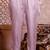 Lavender color designer embroidered silk blend ethnic festive special suit