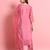 Pink color designer embroidered silk blend ethnic festive special suit