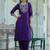 Purple color designer embroidered silk blend ethnic festive special suit