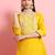 Yellow color designer embroidered silk blend ethnic festive special suit