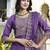 Purple color designer embroidered silk blend ethnic festive special suit